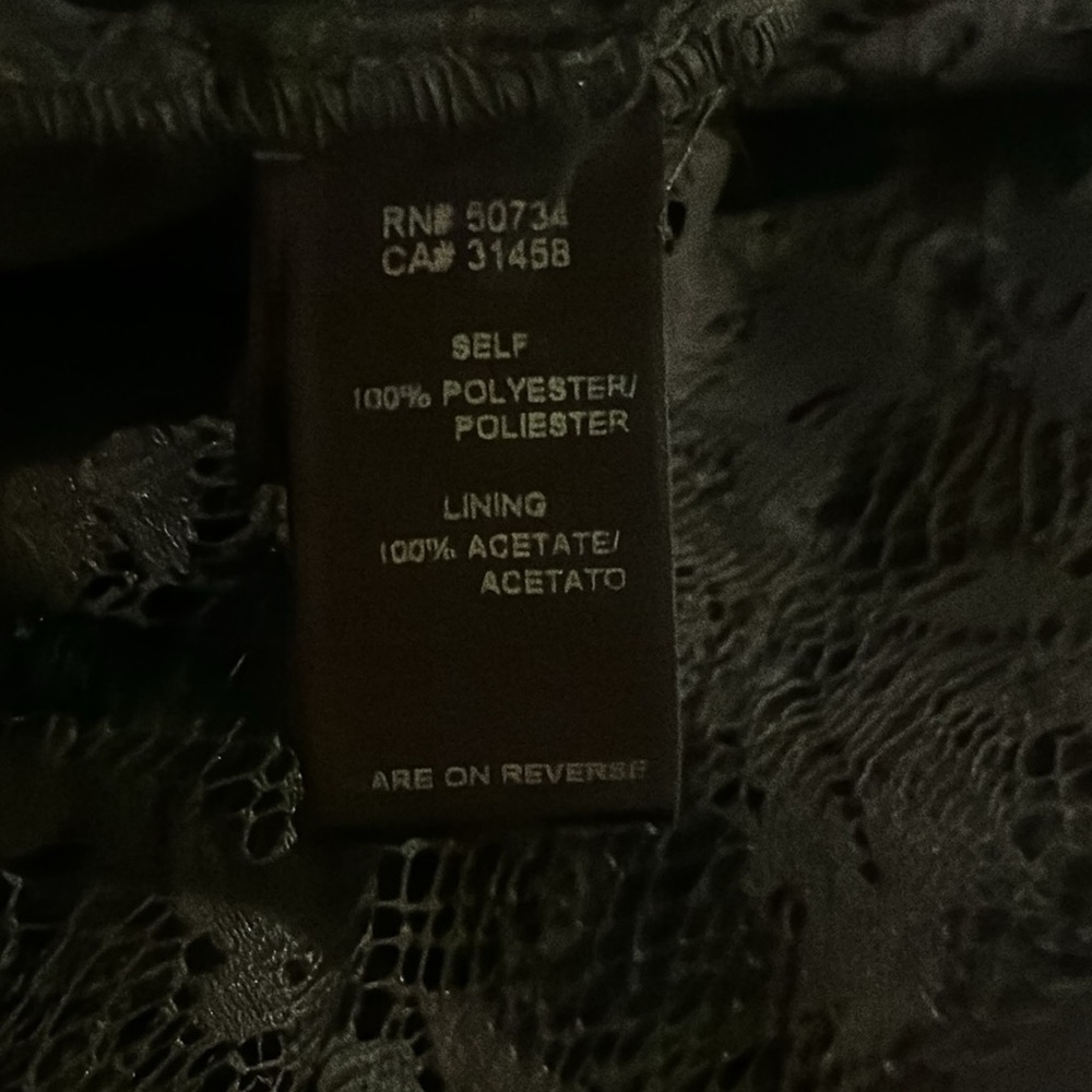 Size 6 Max and Cleo Lace black dress with ruffle detail. Fitted mini dress - Picture 8 of 12